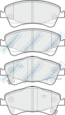 APEC BRAKING Piduriklotsi komplekt,ketaspidur PD3260